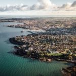 Aerial view of Northern Ireland, UK