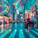 Neon lights of Tokyo, Japan