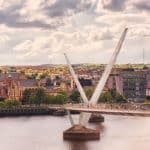 View of Londonderry's Peace Bridge